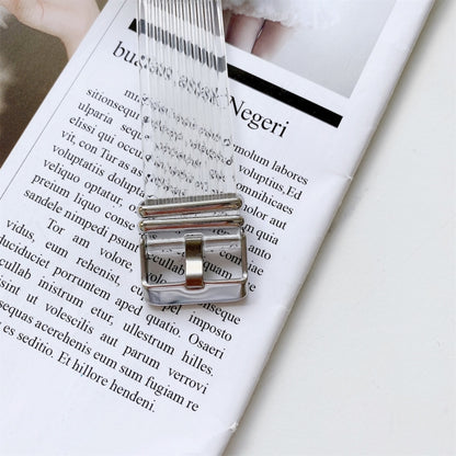 Candy Color Transparent TPU Watch Band For Apple Watch Series 7 41mm / & 6 & SE & 5 & 4 40mm (Rose Red) by buy2fix