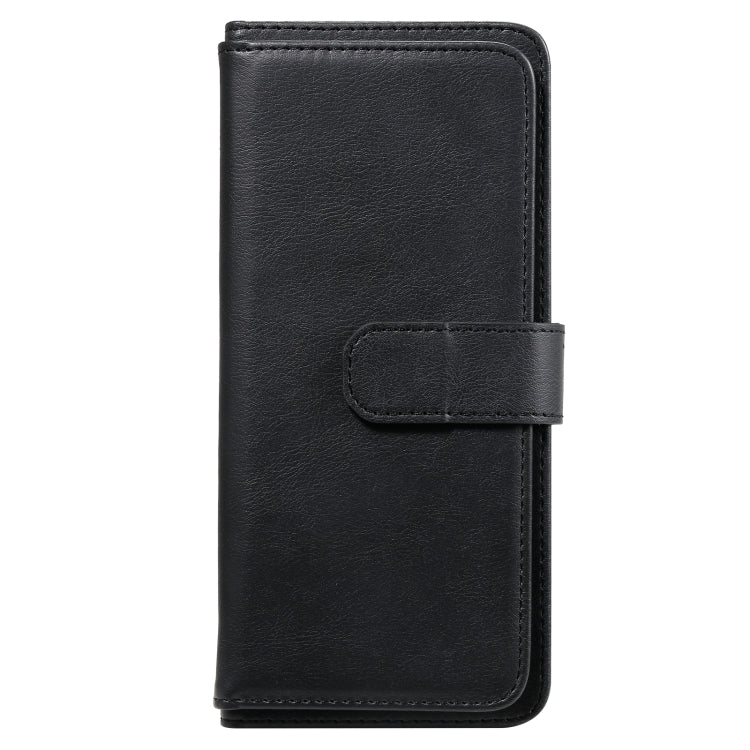 For Xiaomi Redmi 9A Multifunctional Magnetic Copper Buckle Horizontal Flip Leather Case with Bracket & 10 Card Slots & Wallet & Photo Frame(Black) - Xiaomi Cases by buy2fix | Online Shopping UK | buy2fix