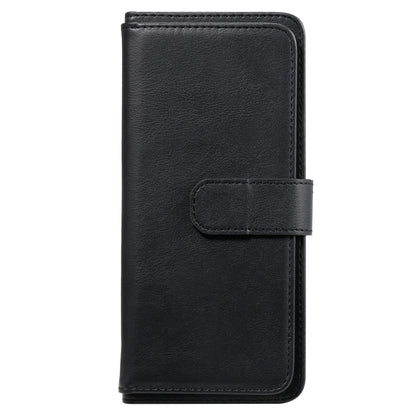 For Xiaomi Redmi 9A Multifunctional Magnetic Copper Buckle Horizontal Flip Leather Case with Bracket & 10 Card Slots & Wallet & Photo Frame(Black) - Xiaomi Cases by buy2fix | Online Shopping UK | buy2fix