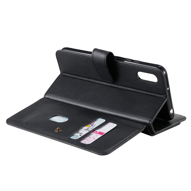 For Xiaomi Redmi 9A Multifunctional Magnetic Copper Buckle Horizontal Flip Leather Case with Bracket & 10 Card Slots & Wallet & Photo Frame(Black) - Xiaomi Cases by buy2fix | Online Shopping UK | buy2fix