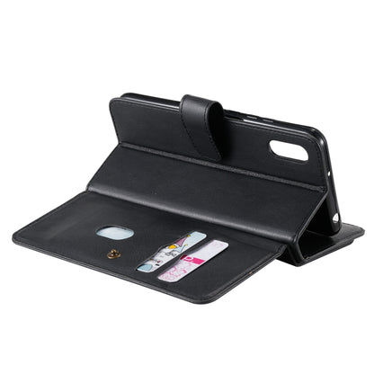 For Xiaomi Redmi 9A Multifunctional Magnetic Copper Buckle Horizontal Flip Leather Case with Bracket & 10 Card Slots & Wallet & Photo Frame(Black) - Xiaomi Cases by buy2fix | Online Shopping UK | buy2fix
