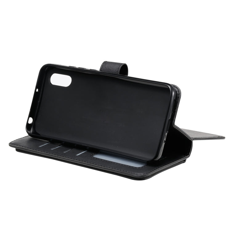 For Xiaomi Redmi 9A Multifunctional Magnetic Copper Buckle Horizontal Flip Leather Case with Bracket & 10 Card Slots & Wallet & Photo Frame(Black) - Xiaomi Cases by buy2fix | Online Shopping UK | buy2fix