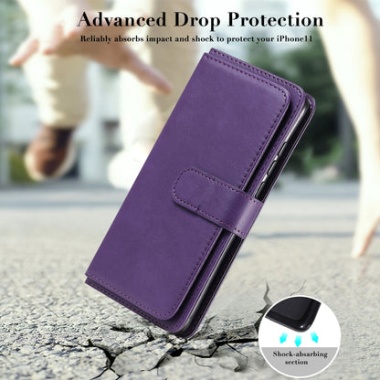 For Xiaomi Mi 10 Ultra Multifunctional Magnetic Copper Buckle Horizontal Flip Leather Case with Bracket & 10 Card Slots & Wallet & Photo Frame(Dark Blue) - Xiaomi Cases by buy2fix | Online Shopping UK | buy2fix