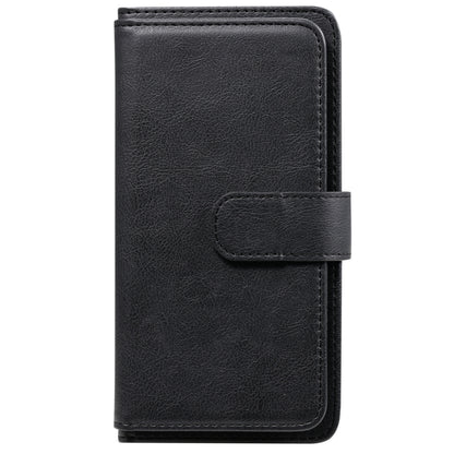 For Xiaomi Poco X3 NFC Multifunctional Magnetic Copper Buckle Horizontal Flip Leather Case with Bracket & 10 Card Slots & Wallet & Photo Frame(Black) - Xiaomi Cases by buy2fix | Online Shopping UK | buy2fix