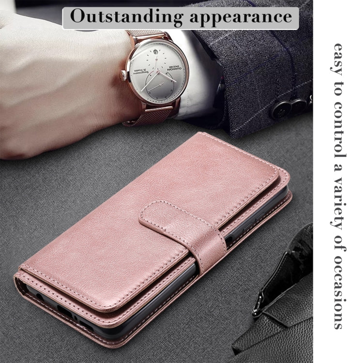 For Xiaomi Poco X3 NFC Multifunctional Magnetic Copper Buckle Horizontal Flip Leather Case with Bracket & 10 Card Slots & Wallet & Photo Frame(Black) - Xiaomi Cases by buy2fix | Online Shopping UK | buy2fix