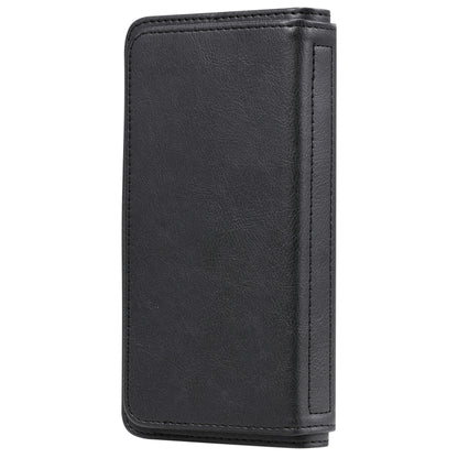 For Xiaomi Poco X3 NFC Multifunctional Magnetic Copper Buckle Horizontal Flip Leather Case with Bracket & 10 Card Slots & Wallet & Photo Frame(Black) - Xiaomi Cases by buy2fix | Online Shopping UK | buy2fix