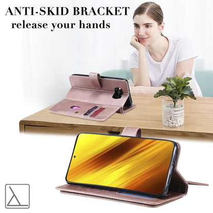 For Xiaomi Poco X3 NFC Multifunctional Magnetic Copper Buckle Horizontal Flip Leather Case with Bracket & 10 Card Slots & Wallet & Photo Frame(Black) - Xiaomi Cases by buy2fix | Online Shopping UK | buy2fix