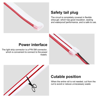 CJ-1206 12V 6A 5m IP65 Waterproof Silicone Neon LED Strip Light(Red) - Epoxy Waterproof Light by buy2fix | Online Shopping UK | buy2fix