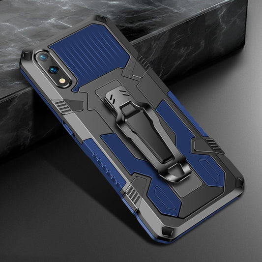 For Xiaomi Redmi 9A Armor Warrior Shockproof PC + TPU Protective Case(Blue) - Xiaomi Cases by buy2fix | Online Shopping UK | buy2fix