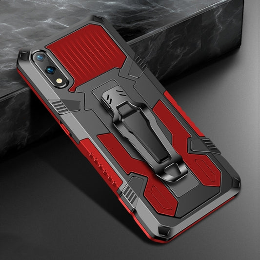 For Xiaomi Redmi 9A Armor Warrior Shockproof PC + TPU Protective Case(Red) - Xiaomi Cases by buy2fix | Online Shopping UK | buy2fix