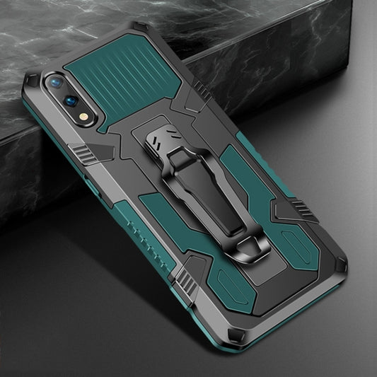 For Xiaomi Redmi 9A Armor Warrior Shockproof PC + TPU Protective Case(Army Green) - Xiaomi Cases by buy2fix | Online Shopping UK | buy2fix