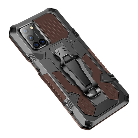 For Xiaomi Redmi Note 8 Pro Armor Warrior Shockproof PC + TPU Protective Case(Coffee) - Xiaomi Cases by buy2fix | Online Shopping UK | buy2fix