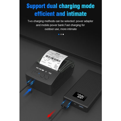 5811DD 58mm Bluetooth 4.0 Portable Thermal Bluetooth Receipt Printer, EU Plug by buy2fix