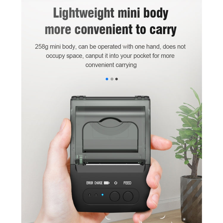 5811DD 58mm Bluetooth 4.0 Portable Thermal Bluetooth Receipt Printer, US Plug by buy2fix