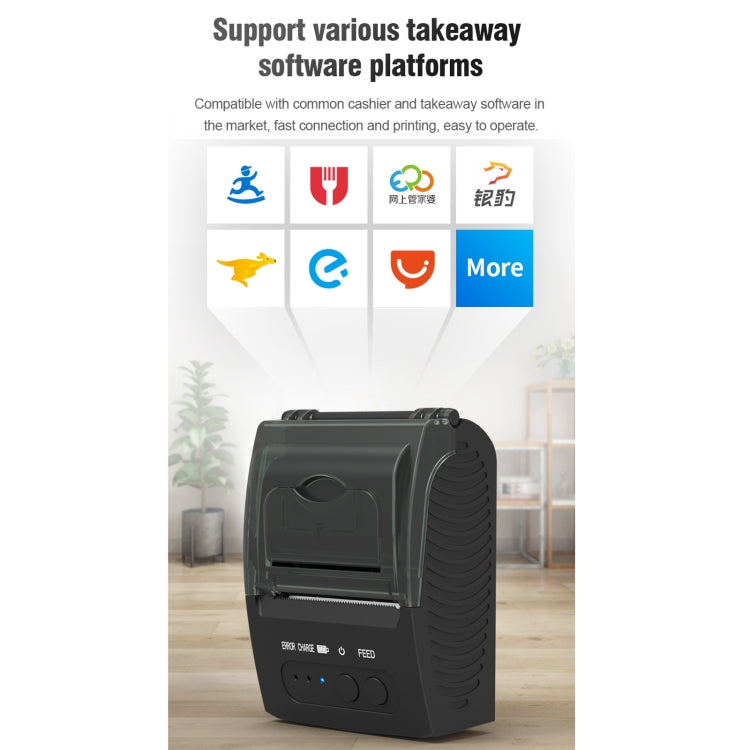 5811DD 58mm Bluetooth 4.0 Portable Thermal Bluetooth Receipt Printer, US Plug by buy2fix