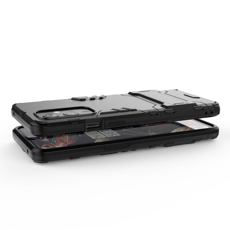 For OnePlus 9 PC + TPU Shockproof Protective Case with Holder(Navy Blue) - OnePlus Cases by buy2fix | Online Shopping UK | buy2fix
