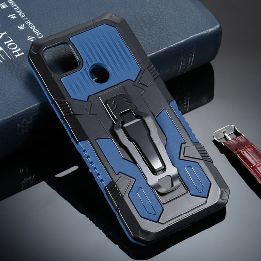 For Xiaomi Redmi 9C Armor Warrior Shockproof PC + TPU Protective Case(Blue) - Xiaomi Cases by buy2fix | Online Shopping UK | buy2fix
