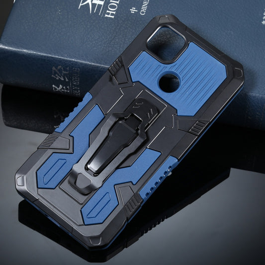 For Xiaomi Redmi 9C Armor Warrior Shockproof PC + TPU Protective Case(Blue) - Xiaomi Cases by buy2fix | Online Shopping UK | buy2fix