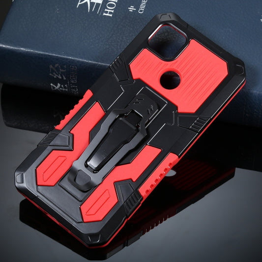 For Xiaomi Redmi 9C Armor Warrior Shockproof PC + TPU Protective Case(Red) - Xiaomi Cases by buy2fix | Online Shopping UK | buy2fix