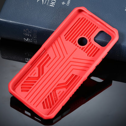 For Xiaomi Redmi 9C Armor Warrior Shockproof PC + TPU Protective Case(Red) - Xiaomi Cases by buy2fix | Online Shopping UK | buy2fix