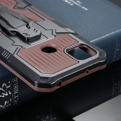 For Xiaomi Redmi 9C Armor Warrior Shockproof PC + TPU Protective Case(Coffee) - Xiaomi Cases by buy2fix | Online Shopping UK | buy2fix