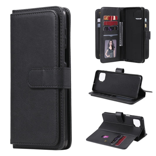For Motorola Moto G 5G Plus Multifunctional Magnetic Copper Buckle Horizontal Flip Solid Color Leather Case with 10 Card Slots & Wallet & Holder & Photo Frame(Black) - Motorola Cases by buy2fix | Online Shopping UK | buy2fix