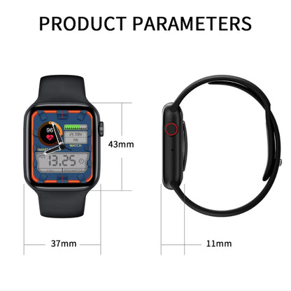 DW35 1.75 inch Full Screen IP67 Waterproof Smart Watch, Support Sleep Monitor / Heart Rate Monitor / Bluetooth Call(Blue) by buy2fix