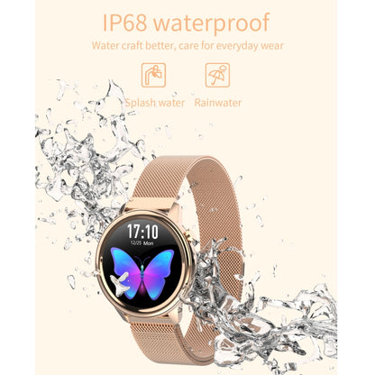 F80 1.3 inch TFT Color Screen IP68 Waterproof Women Smart Watch, Support Body Temperature Monitor / Blood Pressure Monitor / Menstrual Cycle Reminder(Black) by buy2fix