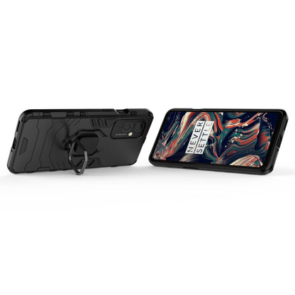 For OnePlus 9 PC + TPU Shockproof Protective Case with Magnetic Ring Holder(Black) - OnePlus Cases by buy2fix | Online Shopping UK | buy2fix