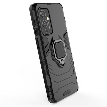 For OnePlus 9 PC + TPU Shockproof Protective Case with Magnetic Ring Holder(Black) - OnePlus Cases by buy2fix | Online Shopping UK | buy2fix