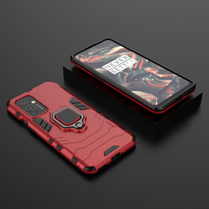 For OnePlus 9 PC + TPU Shockproof Protective Case with Magnetic Ring Holder(Red) - OnePlus Cases by buy2fix | Online Shopping UK | buy2fix