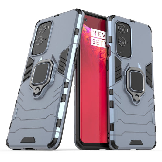 For OnePlus 9 Pro PC + TPU Shockproof Protective Case with Magnetic Ring Holder(Navy Blue) - OnePlus Cases by buy2fix | Online Shopping UK | buy2fix
