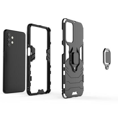 For Samsung Galaxy A32 5G PC + TPU Shockproof Protective Case with Magnetic Ring Holder(Black) by buy2fix