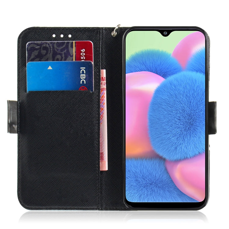For Galaxy A30s 3D Colored Drawing Horizontal Flip Leather Case with Holder & Card Slot & Wallet & Lanyard(Zoo) by buy2fix