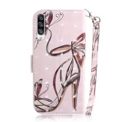 For Galaxy A30s 3D Colored Drawing Horizontal Flip Leather Case with Holder & Card Slot & Wallet & Lanyard(High-Heeled) by buy2fix
