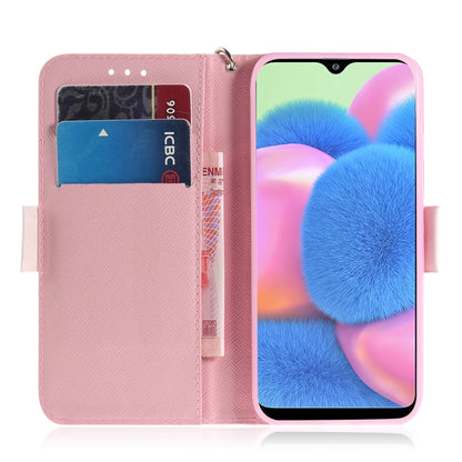 For Galaxy A30s 3D Colored Drawing Horizontal Flip Leather Case with Holder & Card Slot & Wallet & Lanyard(Love Bear) by buy2fix