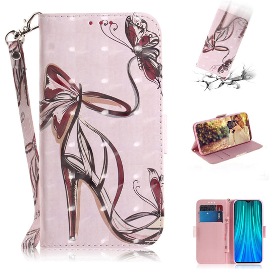 For Xiaomi Redmi Note 8 Pro 3D Colored Drawing Horizontal Flip Leather Case with Holder & Card Slot & Wallet & Lanyard(High-Heeled) - Xiaomi Cases by buy2fix | Online Shopping UK | buy2fix