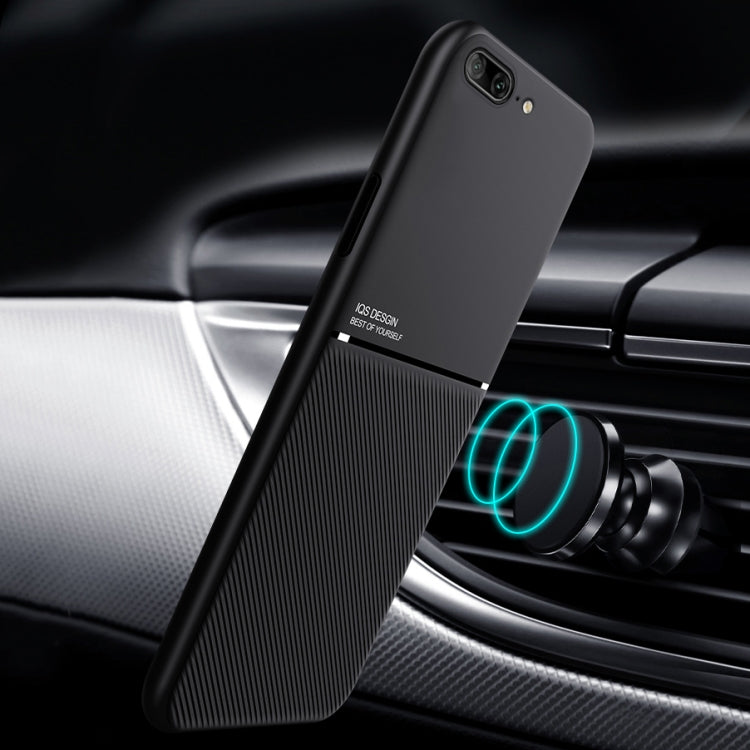 Classic Tilt Strip Grain Magnetic Shockproof PC + TPU Case For iPhone 8 Plus / 7 Plus(Green) - More iPhone Cases by buy2fix | Online Shopping UK | buy2fix