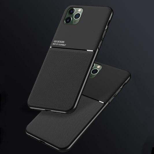 For iPhone 11 Pro Max Classic Tilt Strip Grain Magnetic Shockproof PC + TPU Case (Blue) - iPhone 11 Pro Max Cases by buy2fix | Online Shopping UK | buy2fix