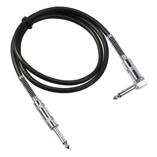 TC048SL 6.35mm Plug Straight to Elbow Electric Guitar Audio Cable, Cable Length:1.8m - Microphone Audio Cable & Connector by buy2fix | Online Shopping UK | buy2fix