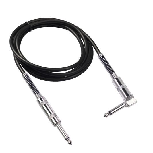TC048SL 6.35mm Plug Straight to Elbow Electric Guitar Audio Cable, Cable Length:3m - Microphone Audio Cable & Connector by buy2fix | Online Shopping UK | buy2fix