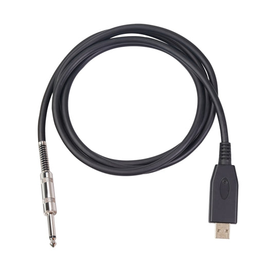 US48S USB to 6.35mm Electric Guitar Recording Cable, Cable Length:2m - Microphone Audio Cable & Connector by buy2fix | Online Shopping UK | buy2fix