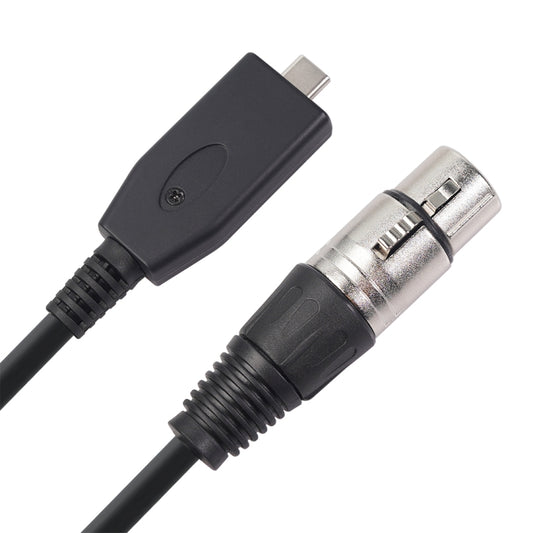 TY18 USB-C / Type-C Male to Cannon Female Microphone Recording Cable, Cable Length:2m - Microphone Audio Cable & Connector by buy2fix | Online Shopping UK | buy2fix
