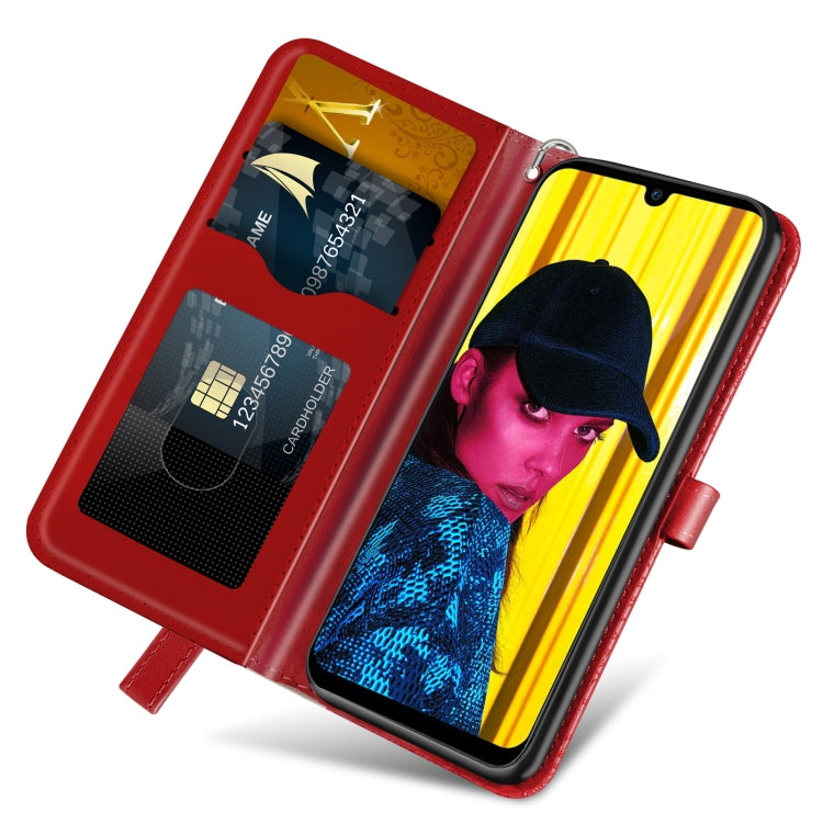 For Huawei P smart 2019 Life of Tree Embossing Pattern Horizontal Flip Leather Case with Holder & Card Slot & Wallet & Photo Frame & Lanyard(Red) - Huawei Cases by buy2fix | Online Shopping UK | buy2fix