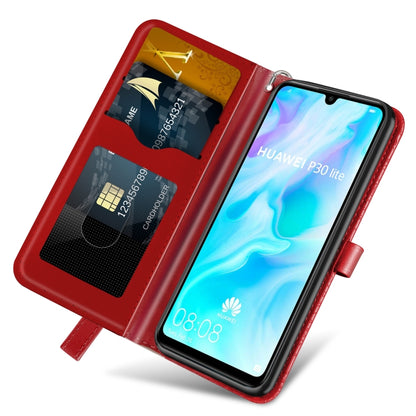 For Huawei P30 Lite Life of Tree Embossing Pattern Horizontal Flip Leather Case with Holder & Card Slot & Wallet & Photo Frame & Lanyard(Red) by buy2fix