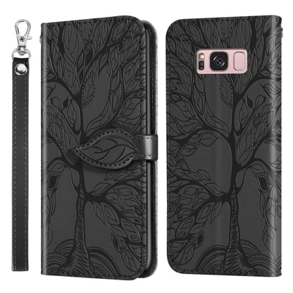 For Samsung Galaxy S8 Life of Tree Embossing Pattern Horizontal Flip Leather Case with Holder & Card Slot & Wallet & Photo Frame & Lanyard(Black) by buy2fix