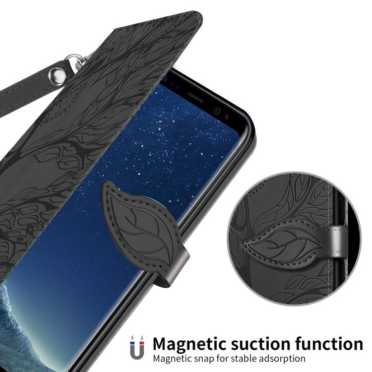 For Samsung Galaxy S8 Life of Tree Embossing Pattern Horizontal Flip Leather Case with Holder & Card Slot & Wallet & Photo Frame & Lanyard(Black) by buy2fix