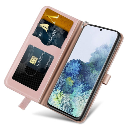 For Samsung Galaxy S20 Life of Tree Embossing Pattern Horizontal Flip Leather Case with Holder & Card Slot & Wallet & Photo Frame & Lanyard(Rose Gold) by buy2fix