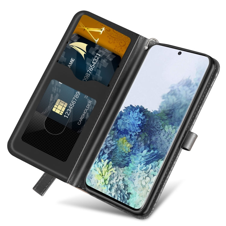 For Samsung Galaxy S20 Ultra Life of Tree Embossing Pattern Horizontal Flip Leather Case with Holder & Card Slot & Wallet & Photo Frame & Lanyard(Black) by buy2fix