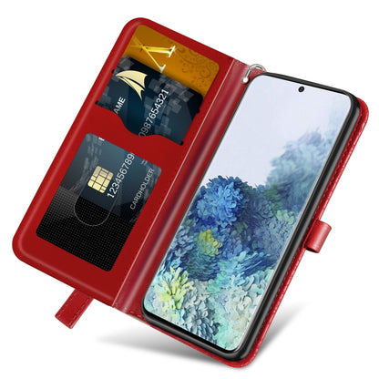 For Samsung Galaxy S20 FE Life of Tree Embossing Pattern Horizontal Flip Leather Case with Holder & Card Slot & Wallet & Photo Frame & Lanyard(Red) by buy2fix